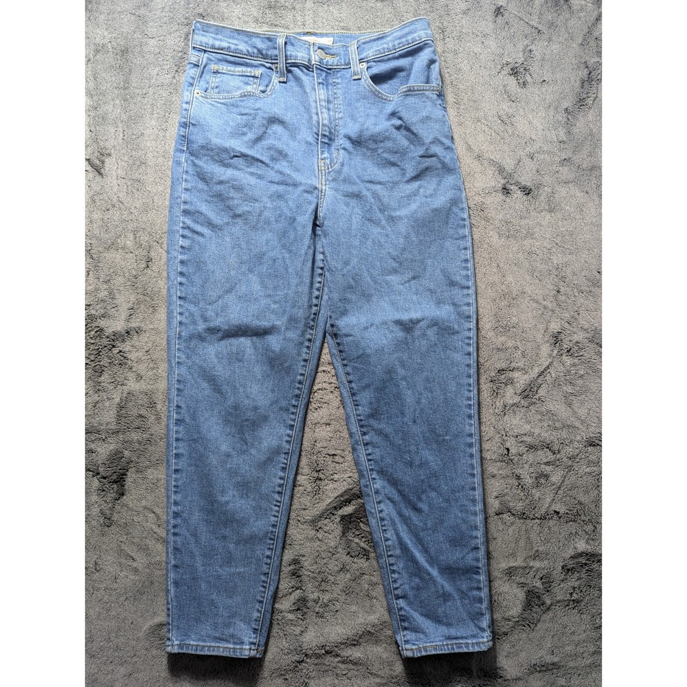 Levi's High Waisted Tapered Leg Jeans Women's Size 30 Medium Wash